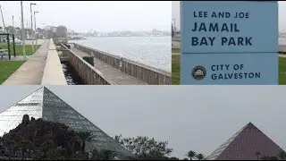 (S3 Ep70) Fishing Galveston TX, How deep is Jamail Bay Park, Offats Bayou, Moody Gardens