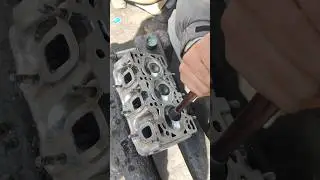 Engine Head valve lapping work manually