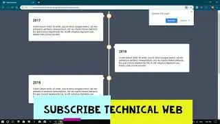 Timeline code with the help of HTML & CSS #technicalweb