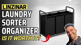 LINZINAR 3-Bag Laundry Sorter Review: Best UNDER $40! Rolling Hamper for Laundry Room Organization!