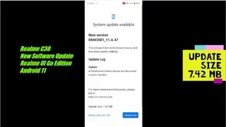 Realme C30 New Software Update 2022 Full Review || Realme UI Go Edition Android 11.