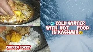 Cozy Winter ASMR | Eating Kashmiri Chicken & Eggs | Ultimate Comfort Food Sounds ❄️🍗🥚