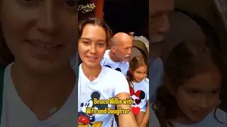 Bruce Willis making memories with family at the happiest place on earth. &hearts;️ #brucewillis