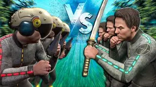 10 ninjas VS 10 Samurais no Boneworks Vr Mods
