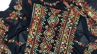 #Handmade Collection👗Stuff korian  Gargat Guddi Tanka Work Shirt Embroided Sleevs