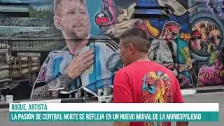 SALTA - La pasi&oacute;n de Central Norte se refleja en un nuevo mural de la Municipalidad #canal7salta