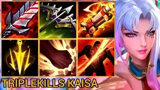 Kaisa Yuumi Insane Combo Triplekills - China Wild Rift Highlights By Tiarty