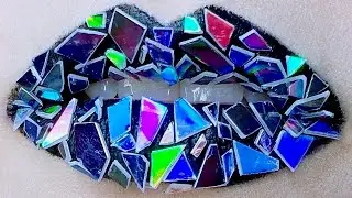 Holographic Shattered CD Shards of Light Lip Art ft Jeffree Star Cosmetics