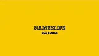 Photo Nameslips for School Books - From ImaginPixels
