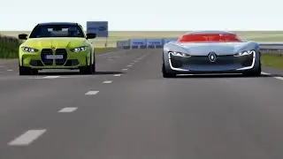 Renault Trezor vs BMW Competition at Palanga Circuit