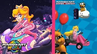 Mario Kart World NS2 Digital & Mario Kart Super Circuit GBA Peach