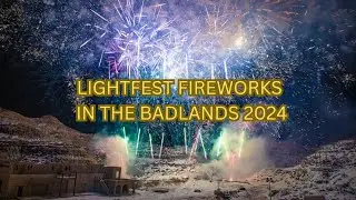 Lightfest Fireworks in the Badlands 2024 l Jane Rayos #drumheller #lightfest #badlands