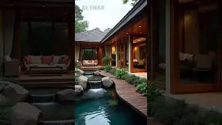 Serene Luxury Villa with Zen Garden & Waterfall ✨🏡