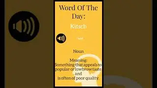 #Day72 Word Of The Day (English)