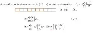 Part1 Démo1 du nb de dérangements de [1,..,n ] ( inversion de Pascal et produit séries entières)