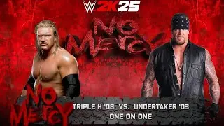 WWE 2k25 - Triple H '08 vs Undertaker '03: Single Match at No Mercy 