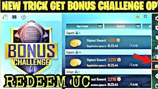 HOW TO GET BONUS CHALLENGE OPTION PUBG | REDEEM UC | 100% WORKING | MALAYALAM YOUTUBE CHANNEL