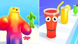 Juice Run🆚Blob Runner 3D🌺🌺Walkthrough Android IOS Big Update Mobile Gameplay BT12