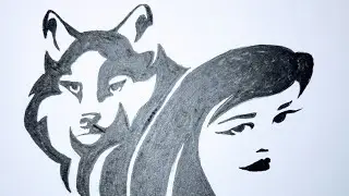 Dog Tattoo Time Lapse Drawing Vector Art Tutorial #PINKRAMEN #howtodraw #tatooartist