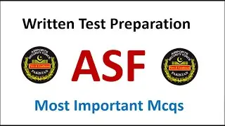 ASF Written Test Guide | Past Paper MCQs & Important Questions
