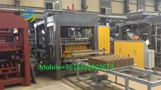 Testing High Productivity Concrete Brick Machine Making Hollow Blocks
