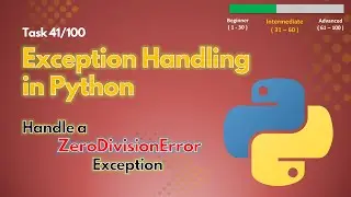 🔥Python Exception Handling | ZeroDivisionError Explained in Urdu / Hindi | Task 41/100