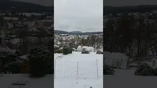 Panoramablick &uuml;ber das verschneite Tambach-Dietharz im Th&uuml;ringer Wald #landscape #panorama
