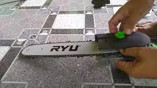 Cara merakit/ memasang  mini Chainsaw pada mesin gerinda RYU