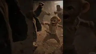 Cute Human monkey boy ki maa keednap..#stories #shorts #monkey #cute #sad