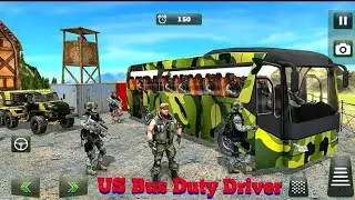 Army Bus Game || US Bus Duty Driver