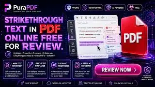 Strikethrough text in PDF online free for review