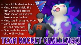 I TOOK ON THE IMPOSSIBLE TEAM ROCKET CHALLENGE IN THE GREAT LEAGUE USING ALL 18 TYPINGS...