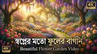 স্বপ্নের মতো ফুলের বাগান | Beautiful Flower Garden Video