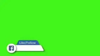 Facebook | Copyright Facbook Like Button | No Copyright Green screen Video | Facebook live Video