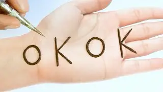 Very easy trick mehndi design - Latest Mehendi design for front hands - Simple henna/Mehandi design