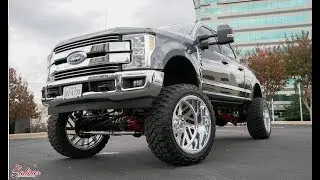 2017 F-250 lifted 10 inches on 26x14 Specialty Forged wheels, BEAUTIFUL COLOR combination!