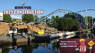 Hersheypark 2025 Construction Update, August 2024 | Non-Copyright