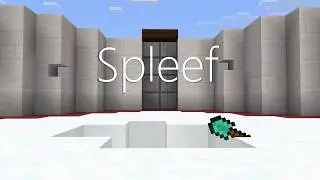 A Simple Little Spleef Game (a map I made) | Minecraft Bedrock