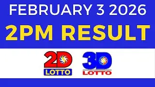 2pm Lotto Result Today January 3 2026 2D 3D Lotto