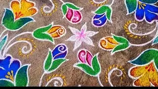 11×6 dot 💠🌺Daily Poo Kolam Design 🌺 | Easy Rangoli Kolam | margazhi kolam #2026kolam 