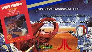 Space Cavern on the Atari 2600+, play test and commentary.