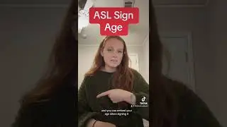 Learn How To Sign Age in ASL for Beginners | American Sign Language #shorts