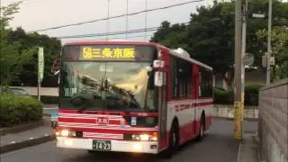 【爆走バス走行音】 京阪バス ふそう エアロスター KL-MP35JM改(ターボ) 走行音 1208