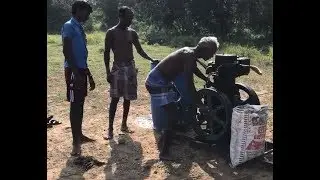Field marshal 8 HP diesel engine startup.. they use for digging well..