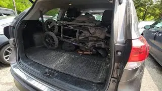 Помещается ли двухместная коляска Wonderfold W2 Luxe Double Stroller Wagon в Toyota Highlander? (2014&ndash;2019)