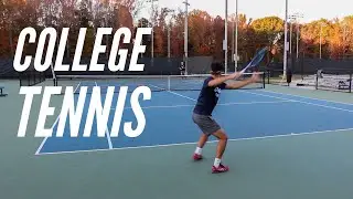 Fall College Tennis Practice