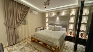 شقه عروسه عين شمس جابت شمسيه بحر وكراسي ف غرفه النوم