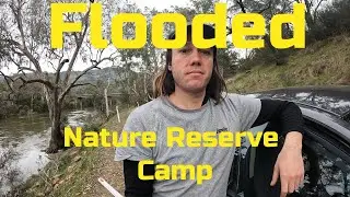 Camping After a Storm | Solo Camping at Flooded Nature Reserve | Forced to Hike to Camp