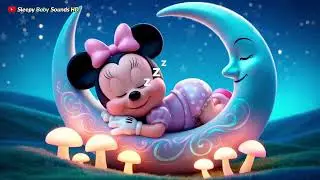 🍼 1 Hour Baby Sleep Music with Minnie Mouse 🎀 Soothing Lullabies for Peaceful Sleep ☁️