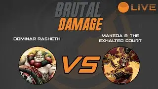 Brutal Damage Weekly Warmahordes - Rasheth vs Makeda3